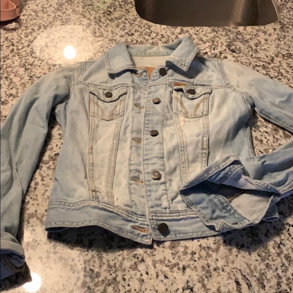 Lightly distressed jean jacket